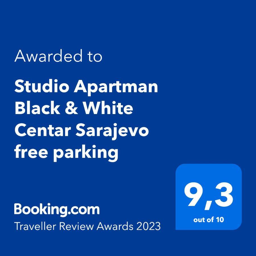 Studio Apartman Black & White Centar Sarajevo Free Parking Exteriör bild